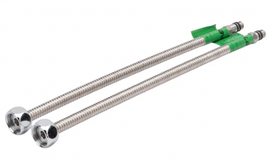 Фотография товара 'Lavita Подводка для смесителя из нержавеющей гофрированной трубы 1/2"хМ10, длина 800 HF-C800L'